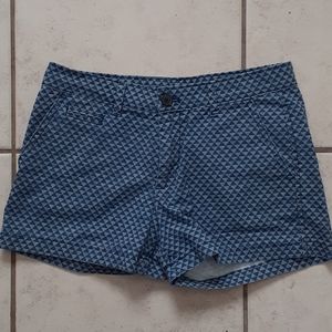 Gap Blue Geometric Print Chino Shorts